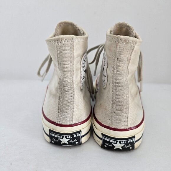 Converse | Chuck 70 white canvas monochrome grunge hi-top sneakers WMS 7 - Picture 6 of 9
